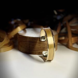 Bracelet Or Pur en paille naturelle dorée – Collection Lumière Fine – Atelier Gahia