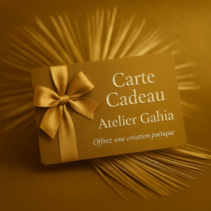 Carte Cadeau Atelier Gahia – Offrez une création poétique en marqueterie de paille