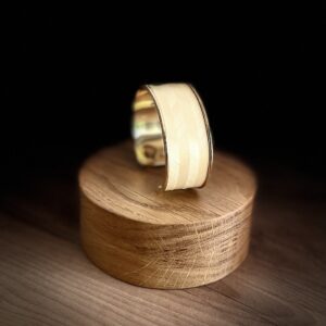 Bracelet chevrons en paille naturelle – Atelier Gahia